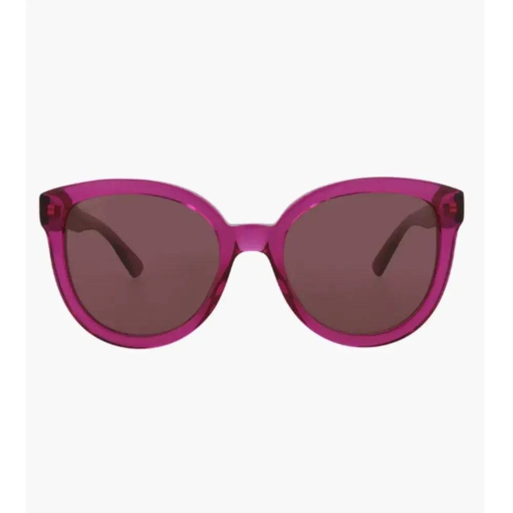 Gucci Fuchsia Pink Acetate 51mm Cat Eye Sunglasses with Logo 100% UV